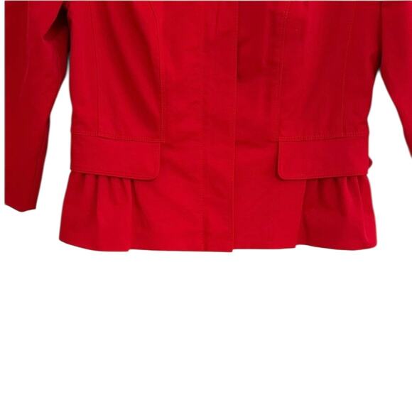 Vintage 2000 Kenneth Cole Zip Jacket Blazer Mini Peplum Sz 6  Office - Picture 3 of 6